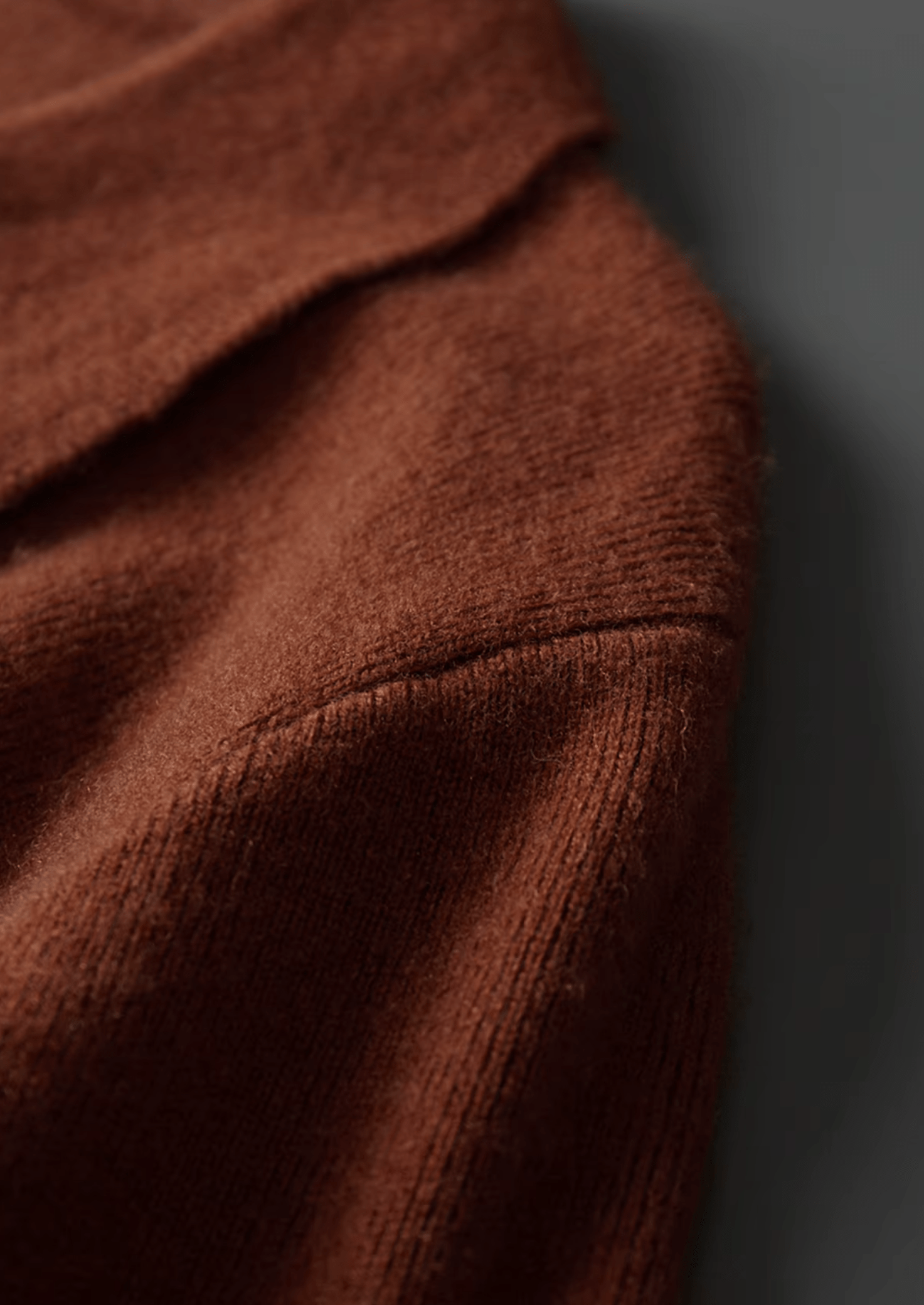 MERINO WOOL RIBBED BUTTONLESS POLO - LORMIER - 