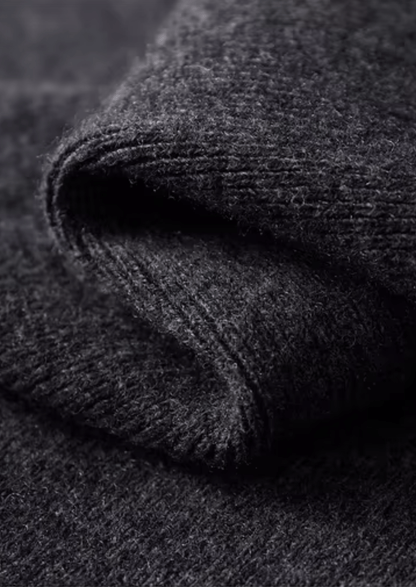 MERINO WOOL RIBBED POLO CARDIGAN - LORMIER - 