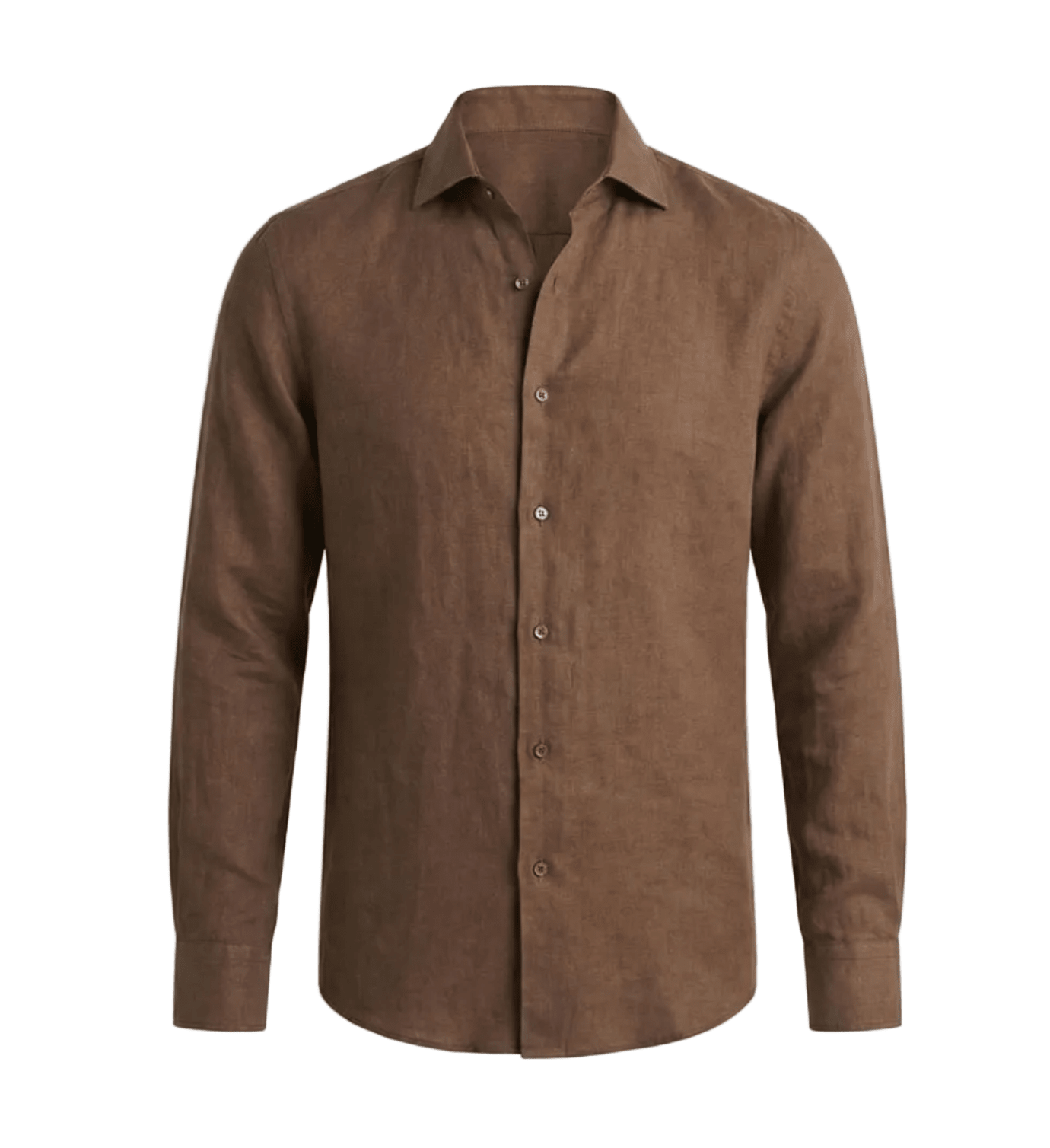 Men's brown classy linen shirt featuring a premium breathable knit and a sophisticated old money fit.