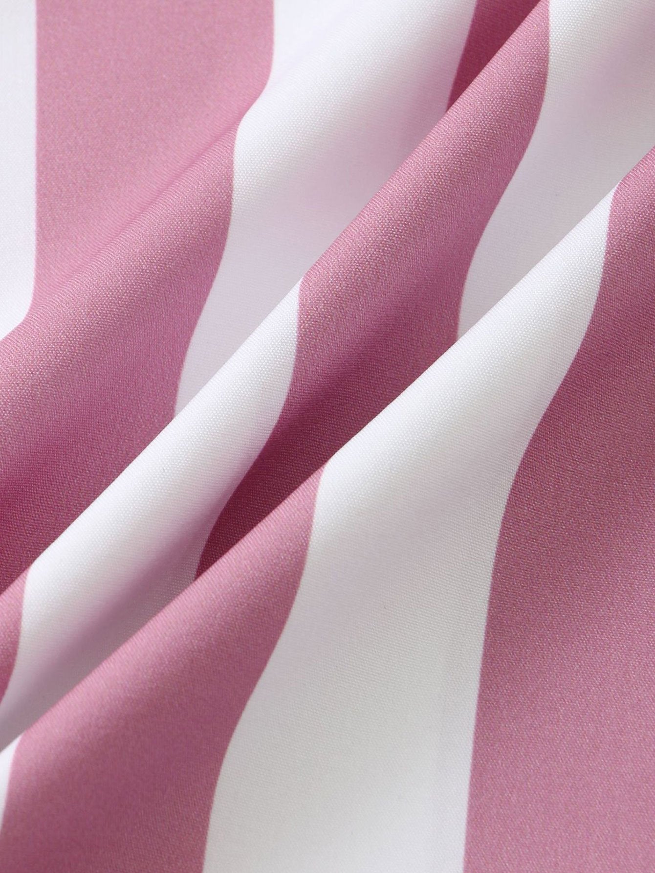 Close-up of pink and white striped fabric