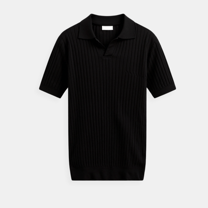 PISA - RIBBED COTTON POLO - LORMIER - 