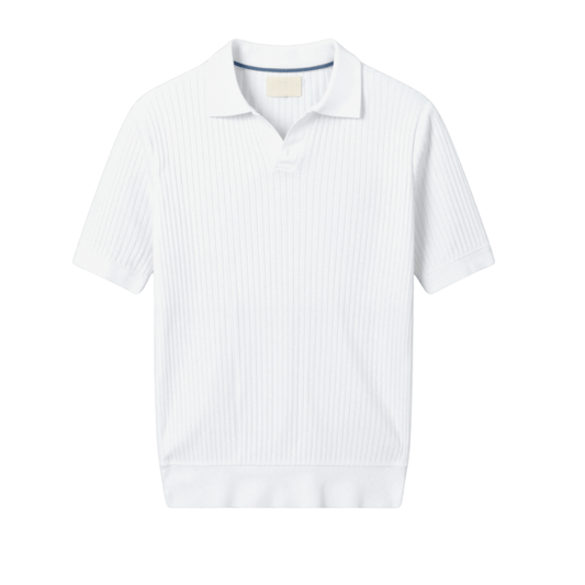 PISA - RIBBED COTTON POLO - LORMIER - 