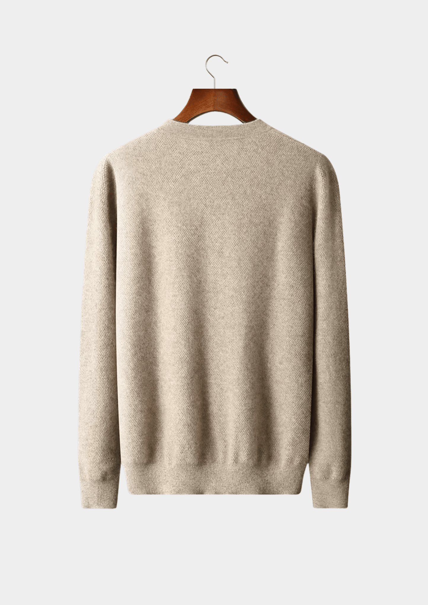 PREMIUM CASHMERE CLASSIC HENLEY SWEATER - LORMIER - 