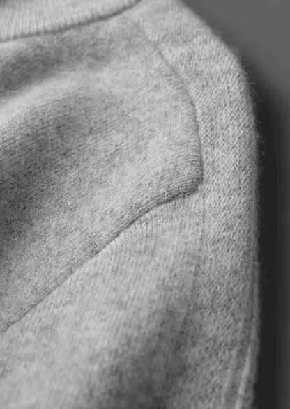 PREMIUM CASHMERE ESSENTIAL HALF - ZIP SWEATER - LORMIER - 