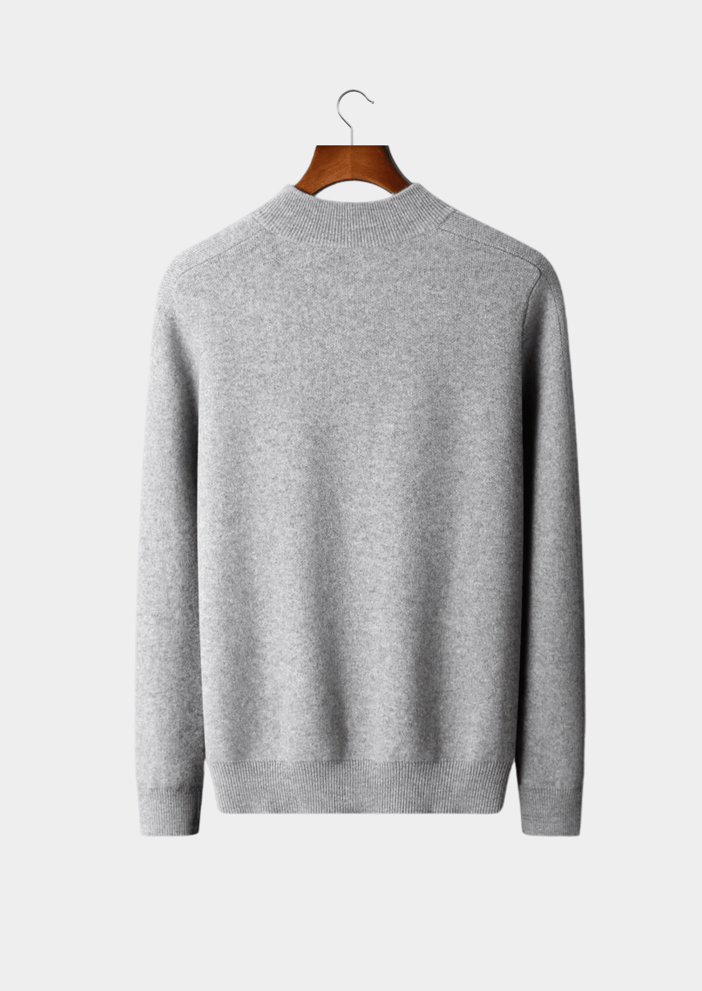 PREMIUM CASHMERE ESSENTIAL HALF - ZIP SWEATER - LORMIER - 
