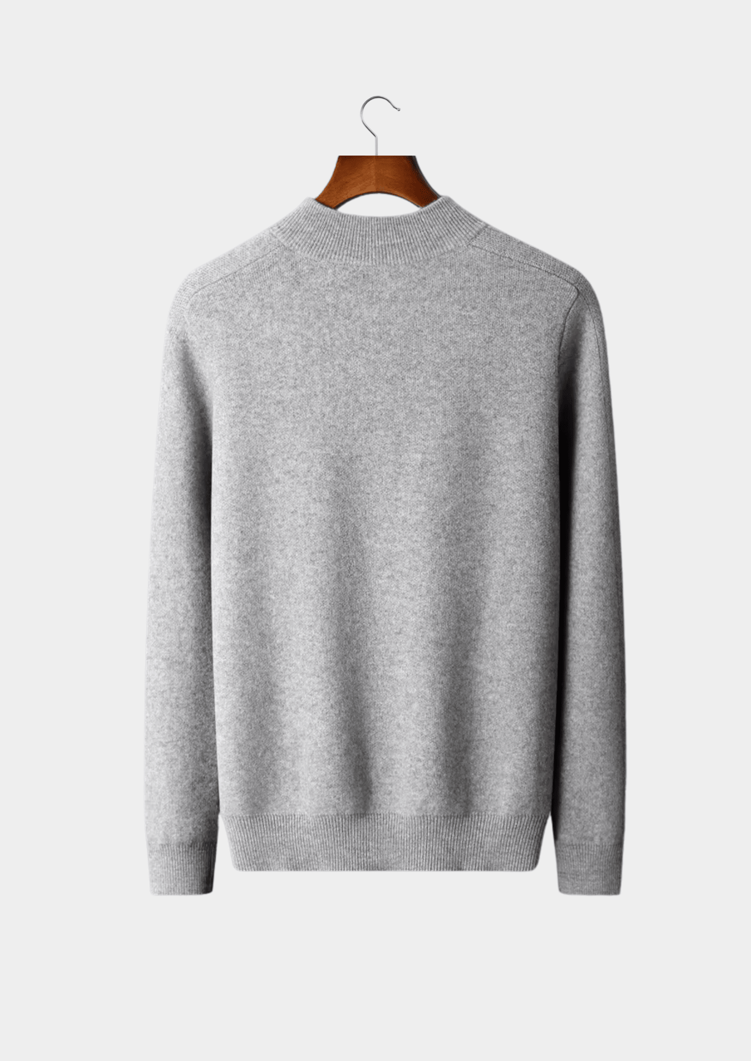 PREMIUM CASHMERE ESSENTIAL HALF - ZIP SWEATER - LORMIER - 