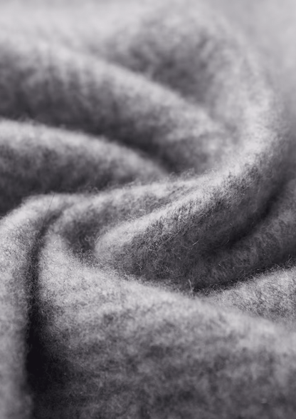 PREMIUM CASHMERE PATTERNED HALF - ZIP SWEATER - LORMIER - 