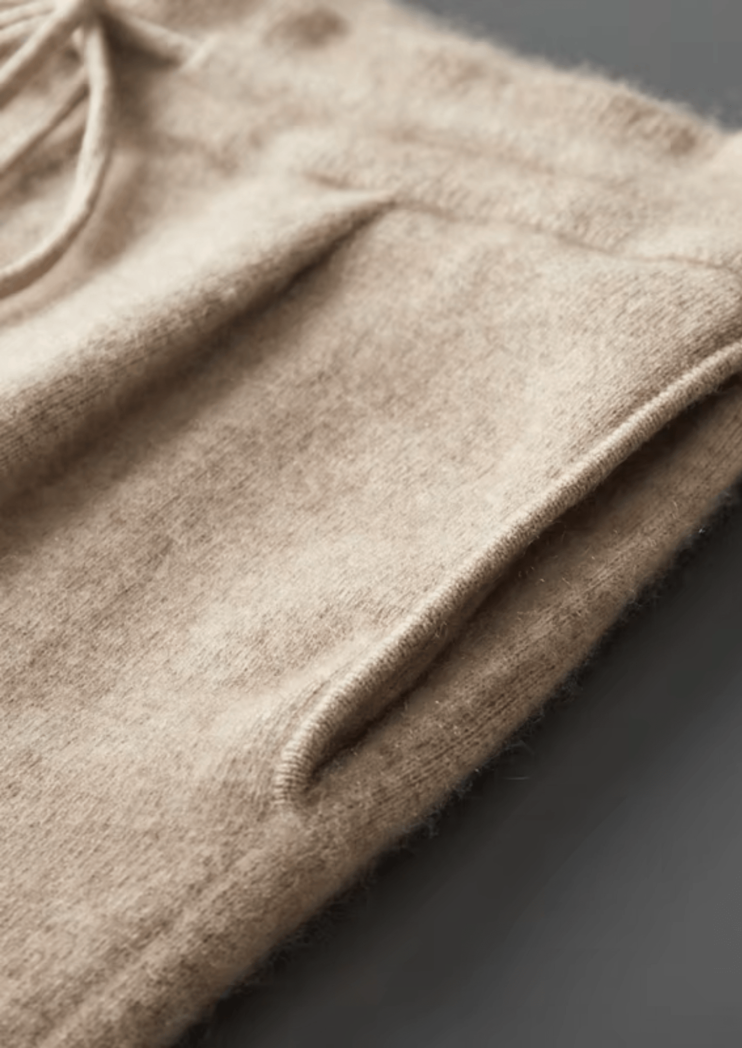 PREMIUM CASHMERE PLEATED TROUSERS - LORMIER - 