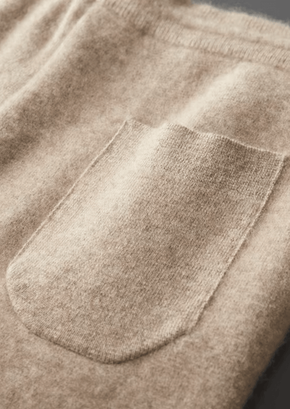 PREMIUM CASHMERE PLEATED TROUSERS - LORMIER - 