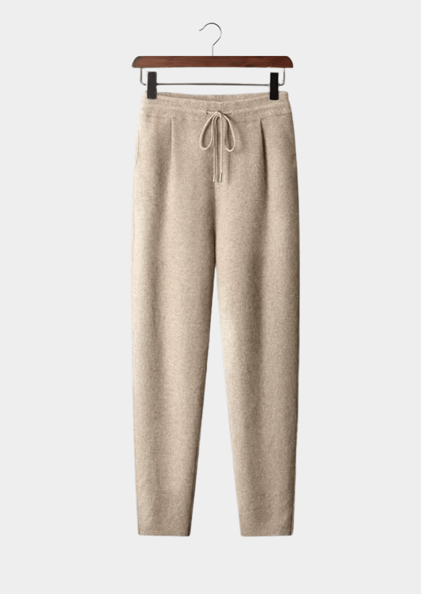 PREMIUM CASHMERE PLEATED TROUSERS - LORMIER - 