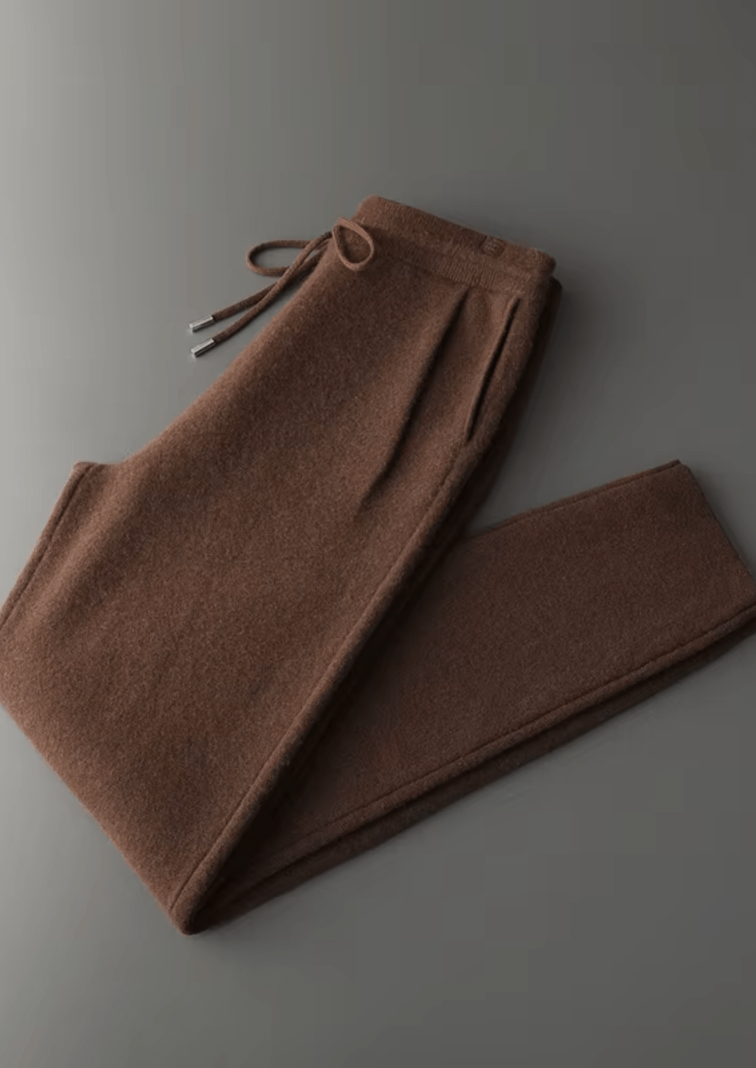 PREMIUM CASHMERE PLEATED TROUSERS - LORMIER - 