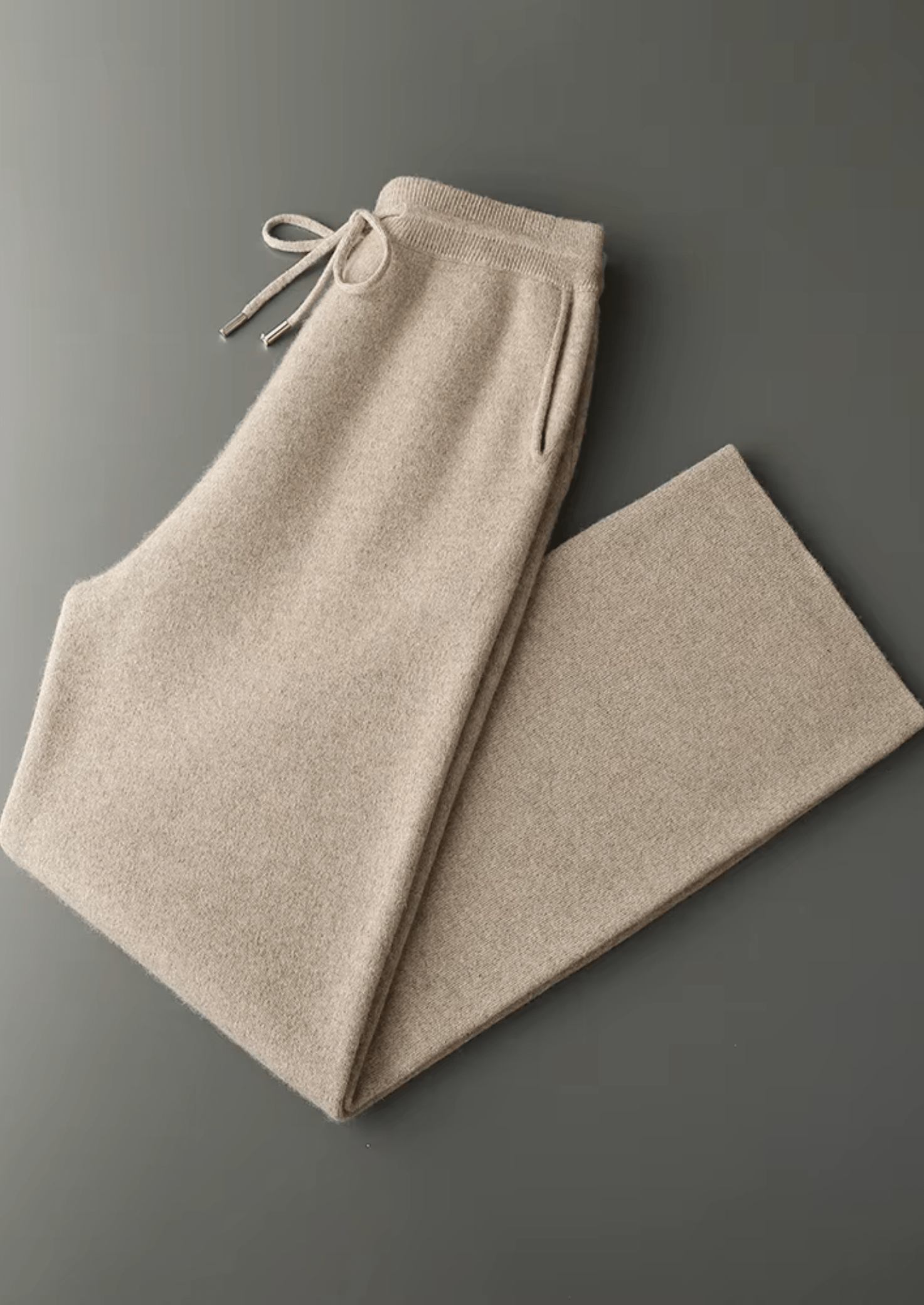 PREMIUM CASHMERE RELAXED TROUSERS - LORMIER - 