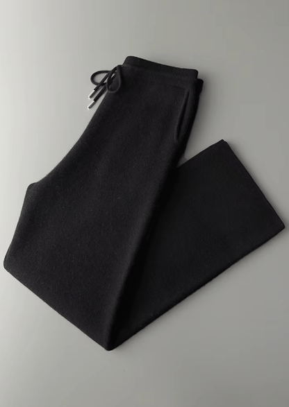 PREMIUM CASHMERE RELAXED TROUSERS - LORMIER - 