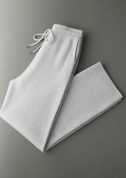 PREMIUM CASHMERE RELAXED TROUSERS - LORMIER - 