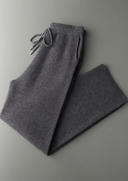 PREMIUM CASHMERE RELAXED TROUSERS - LORMIER - 