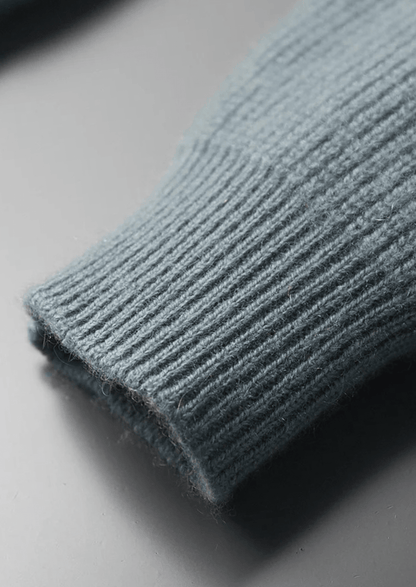 PREMIUM CASHMERE RIBBED CARDIGAN - LORMIER - 