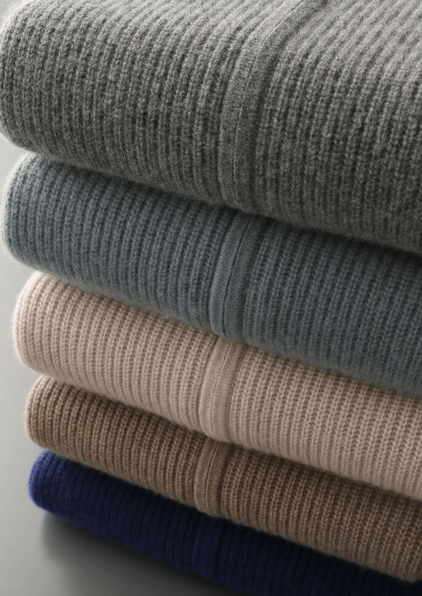 PREMIUM CASHMERE RIBBED CARDIGAN - LORMIER - 