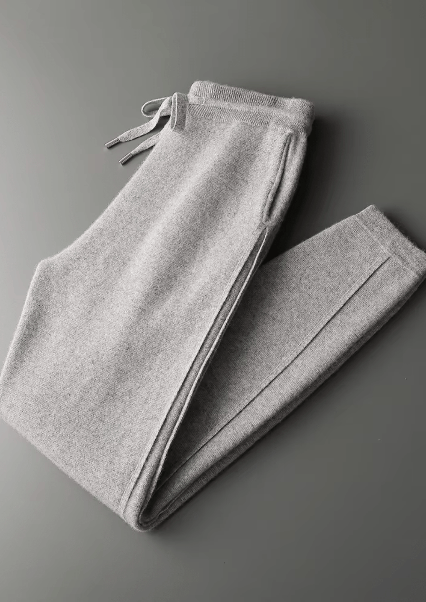 PREMIUM CASHMERE SLIM TROUSERS - LORMIER - 