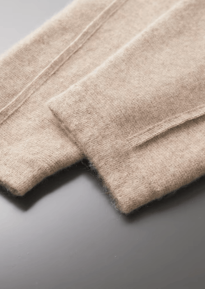 PREMIUM CASHMERE SLIM TROUSERS - LORMIER - 