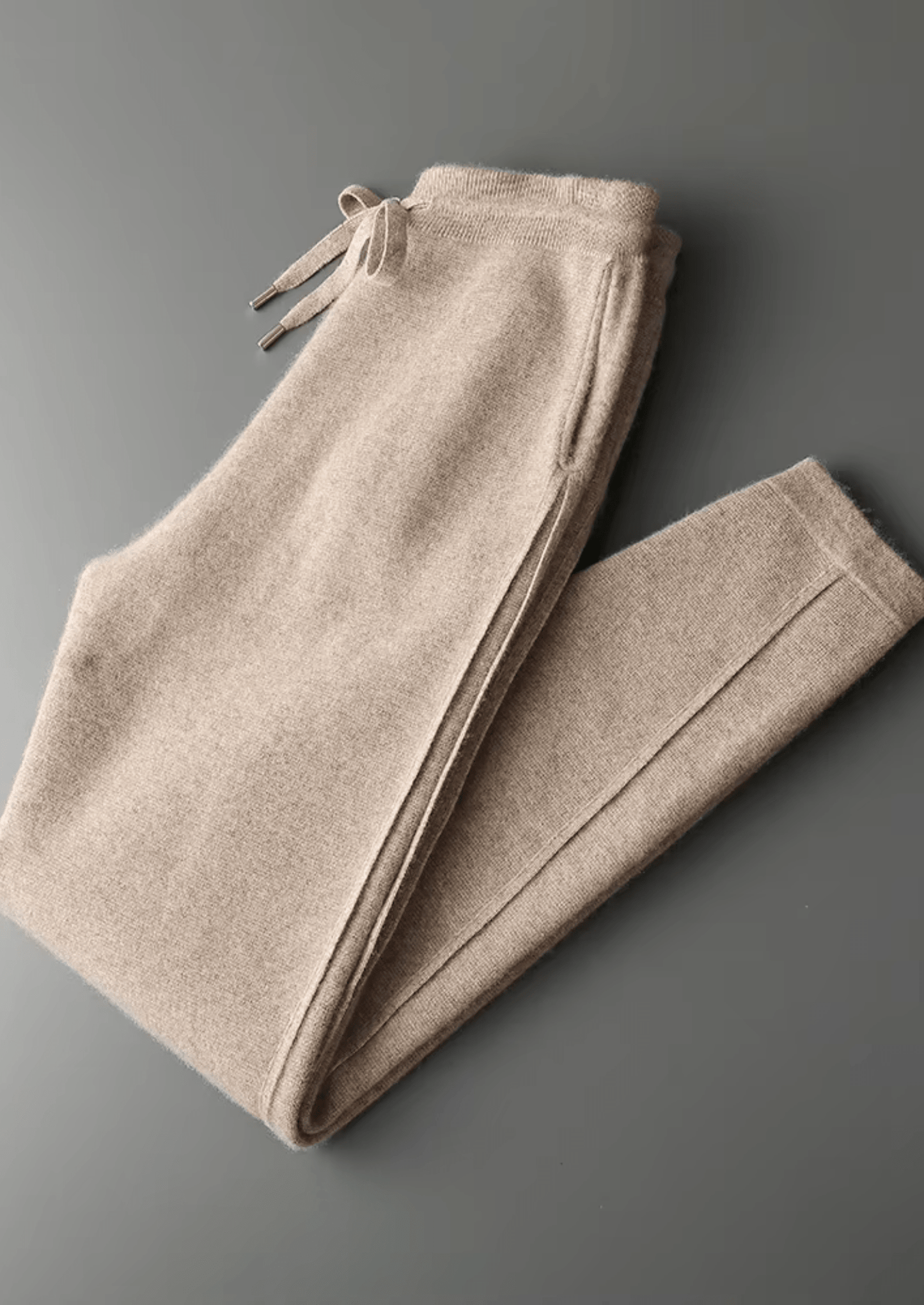 PREMIUM CASHMERE SLIM TROUSERS - LORMIER - 