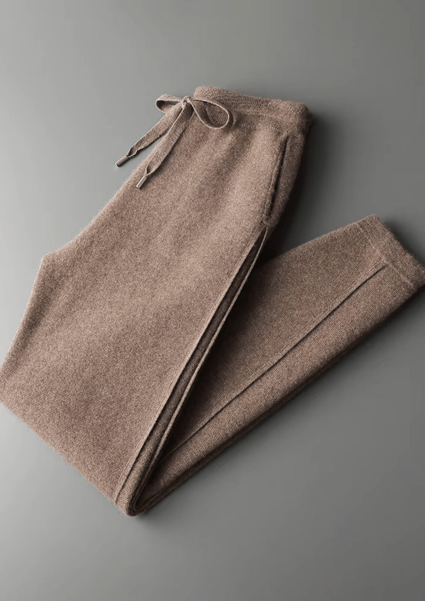 PREMIUM CASHMERE SLIM TROUSERS - LORMIER - 