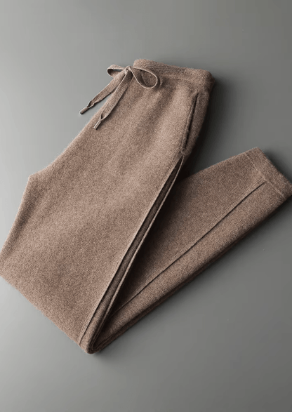 PREMIUM CASHMERE SLIM TROUSERS - LORMIER - 