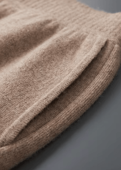 PREMIUM CASHMERE STRAIGHT TROUSERS - LORMIER - 