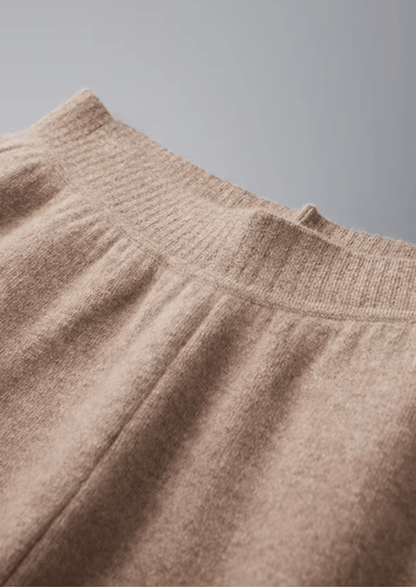 PREMIUM CASHMERE STRAIGHT TROUSERS - LORMIER - 