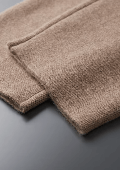 PREMIUM CASHMERE STRAIGHT TROUSERS - LORMIER - 