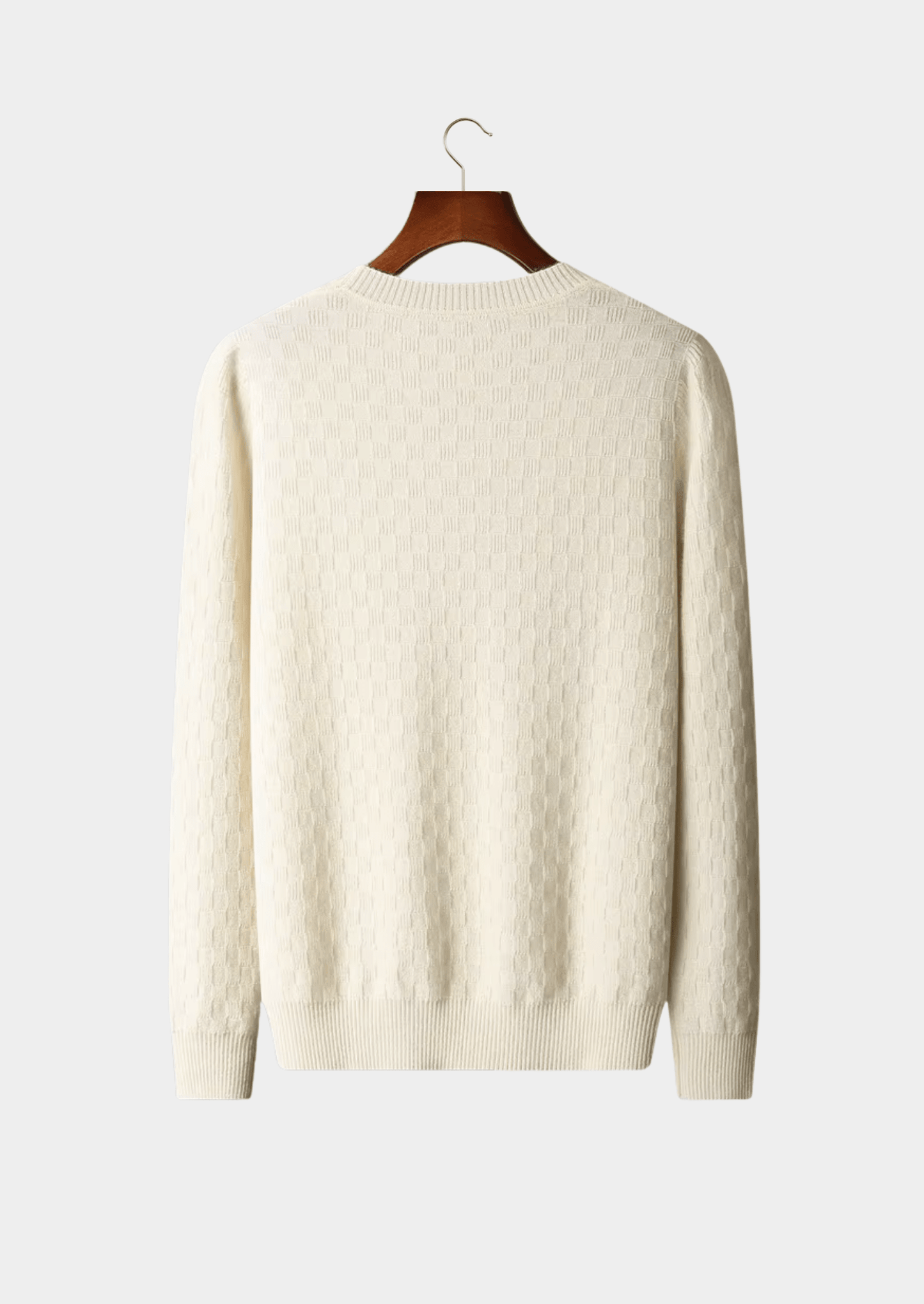 PREMIUM CASHMERE TEXTURED CREWNECK - LORMIER - 