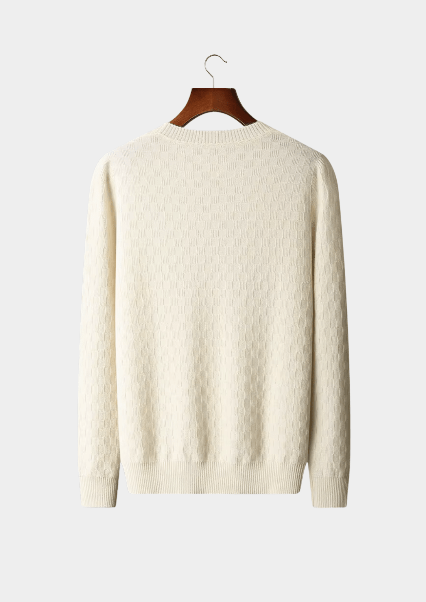 PREMIUM CASHMERE TEXTURED CREWNECK - LORMIER - 
