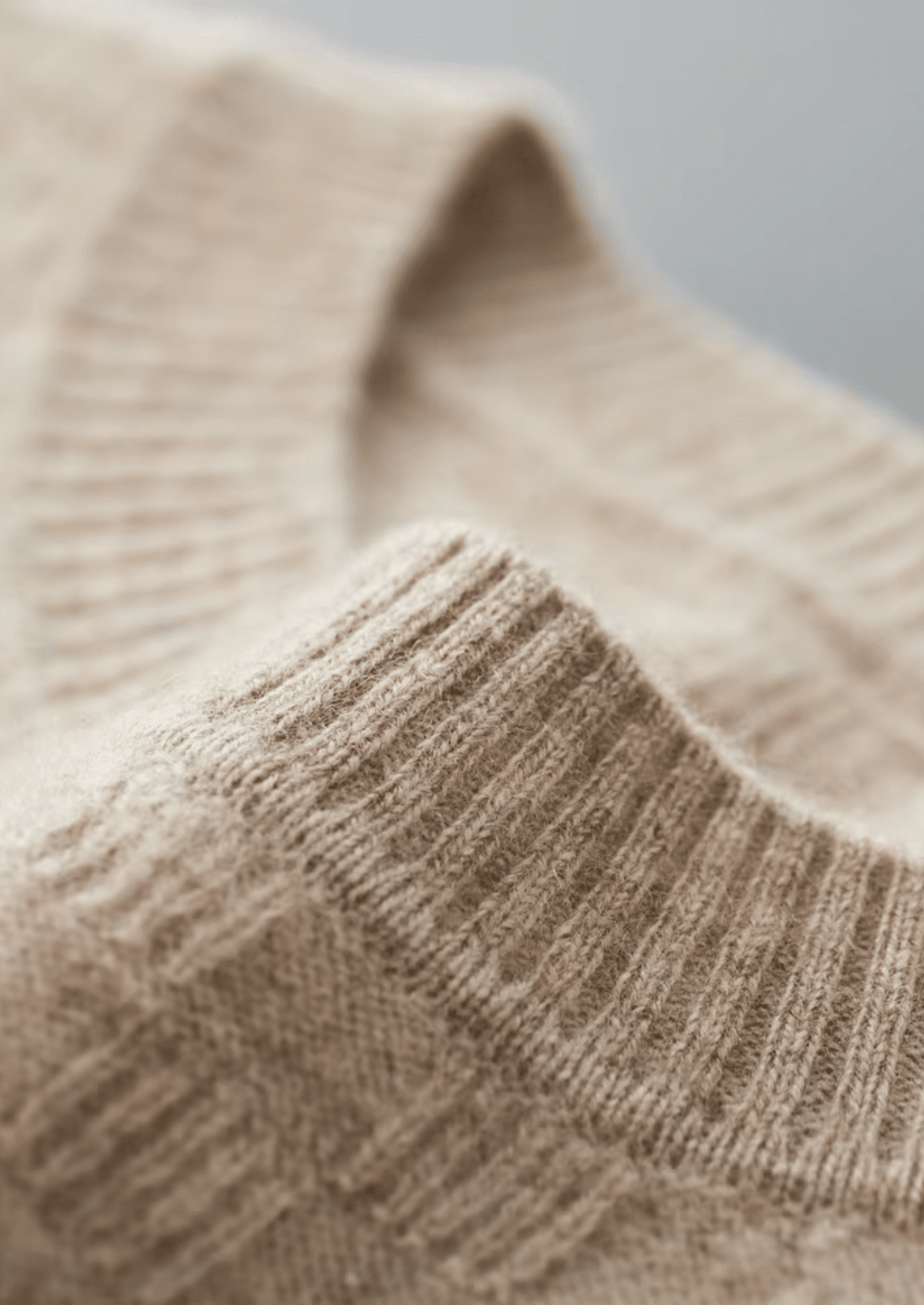 PREMIUM CASHMERE TEXTURED CREWNECK - LORMIER - 