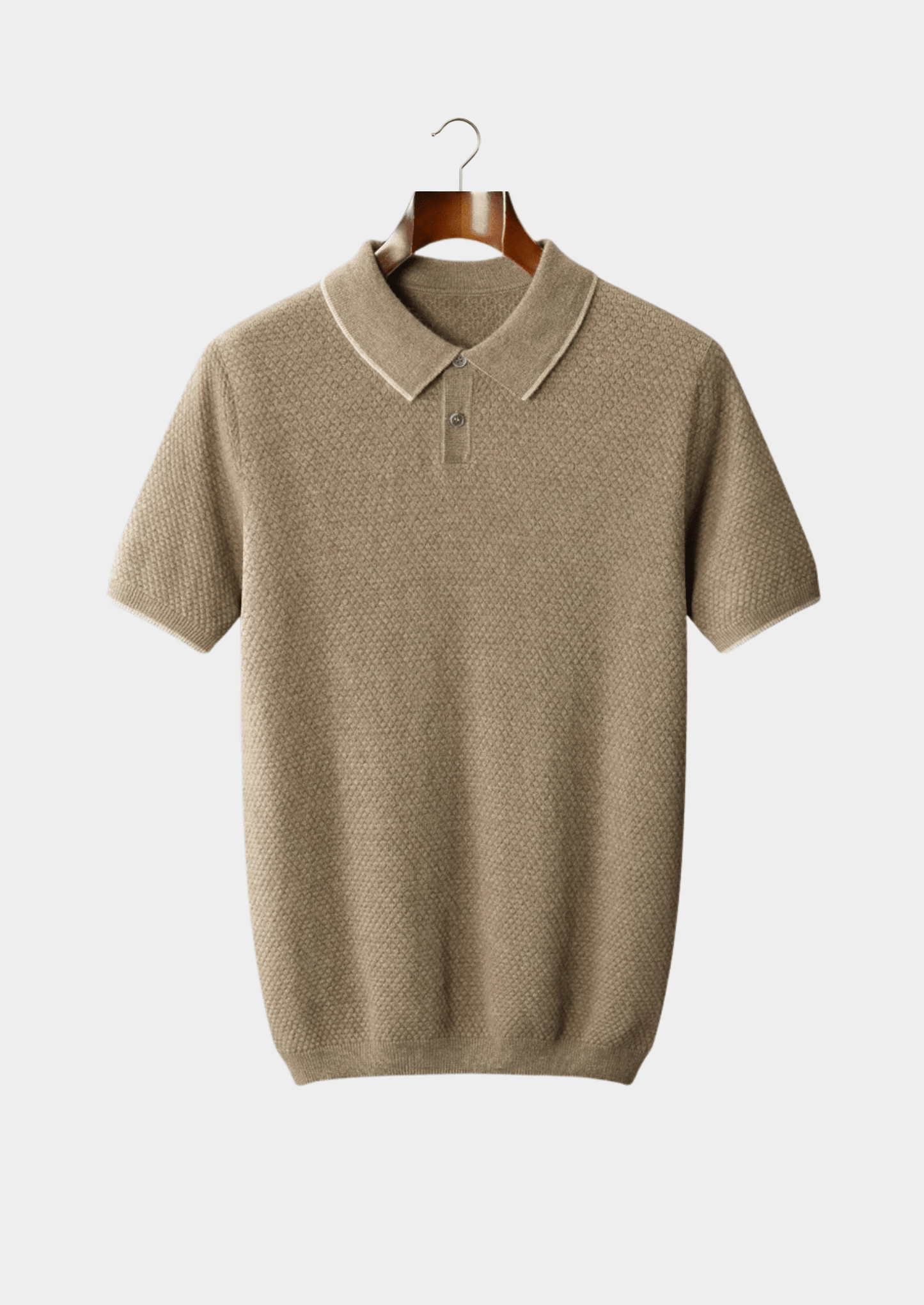 PREMIUM CASHMERE TWO - TONE POLO - LORMIER - 