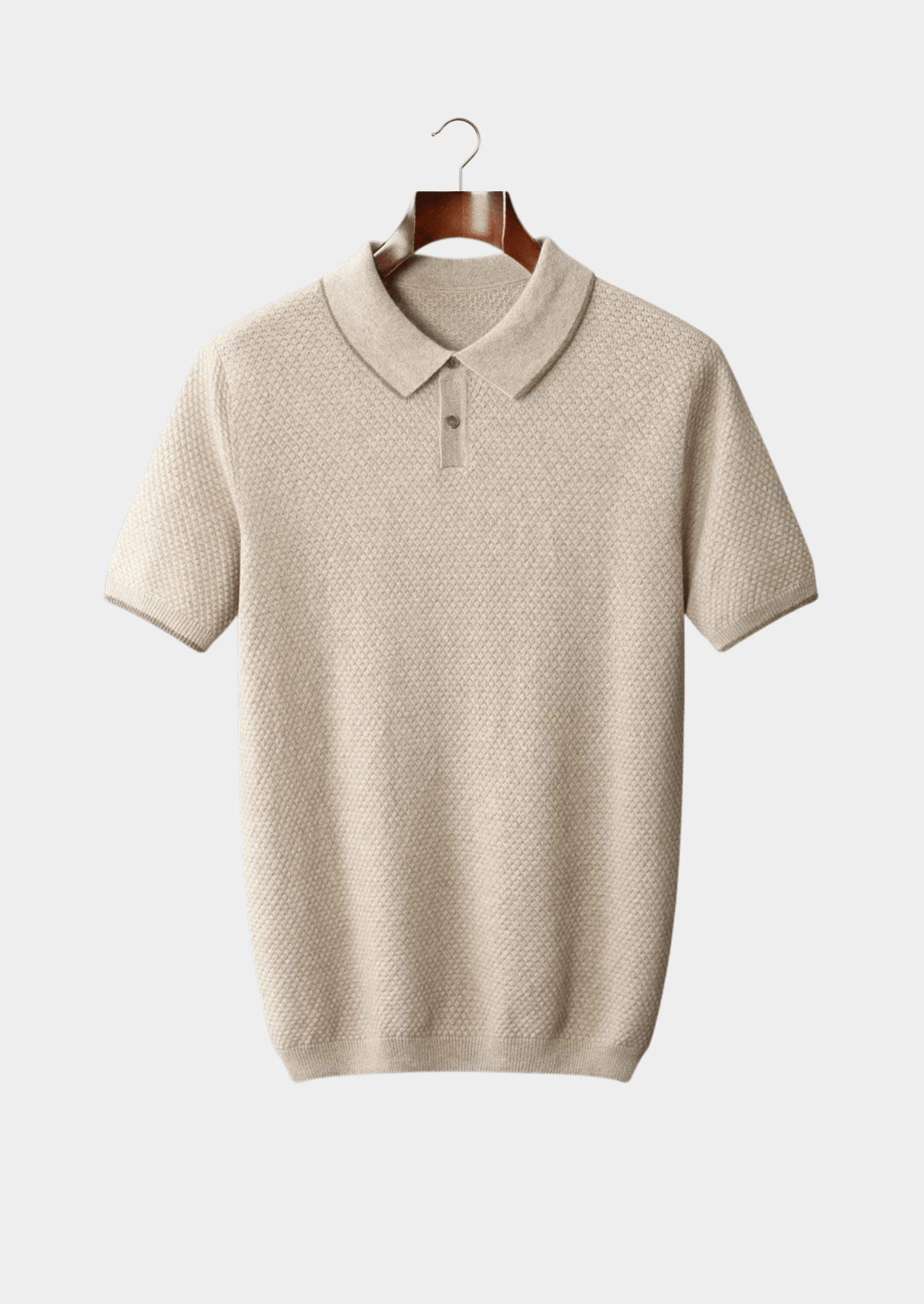 PREMIUM CASHMERE TWO - TONE POLO - LORMIER - 