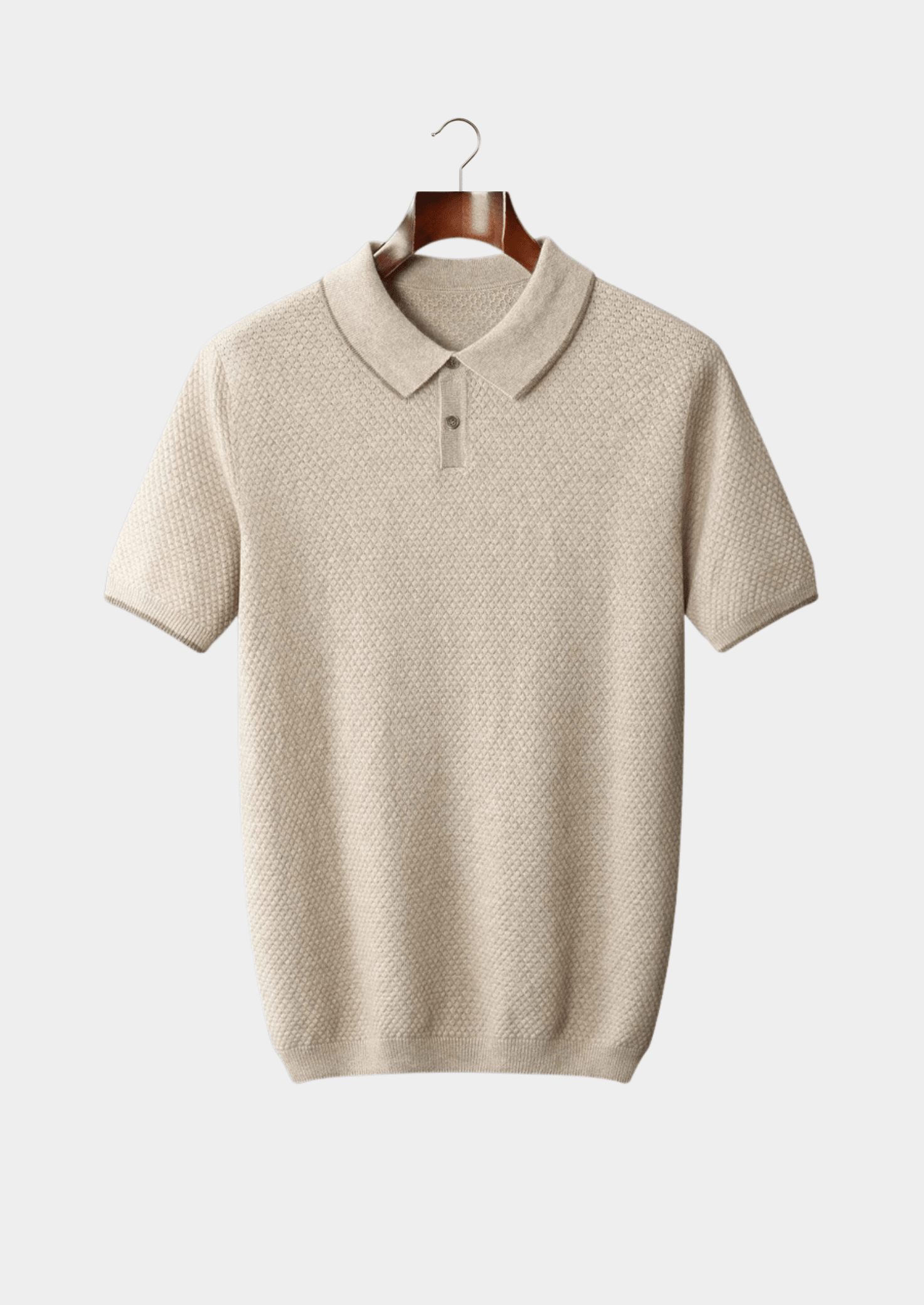 PREMIUM CASHMERE TWO - TONE POLO - LORMIER - 