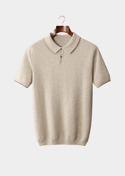 PREMIUM CASHMERE TWO - TONE POLO - LORMIER - 