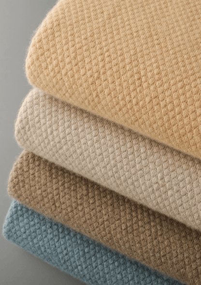 PREMIUM CASHMERE TWO - TONE POLO - LORMIER - 