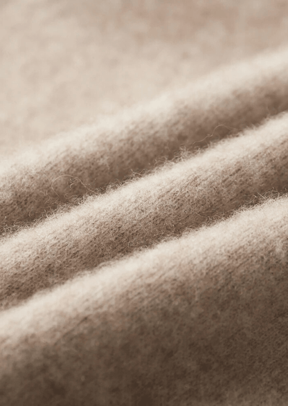 PREMIUM CASHMERE TWO TONE ZIP CARDIGAN - LORMIER - 