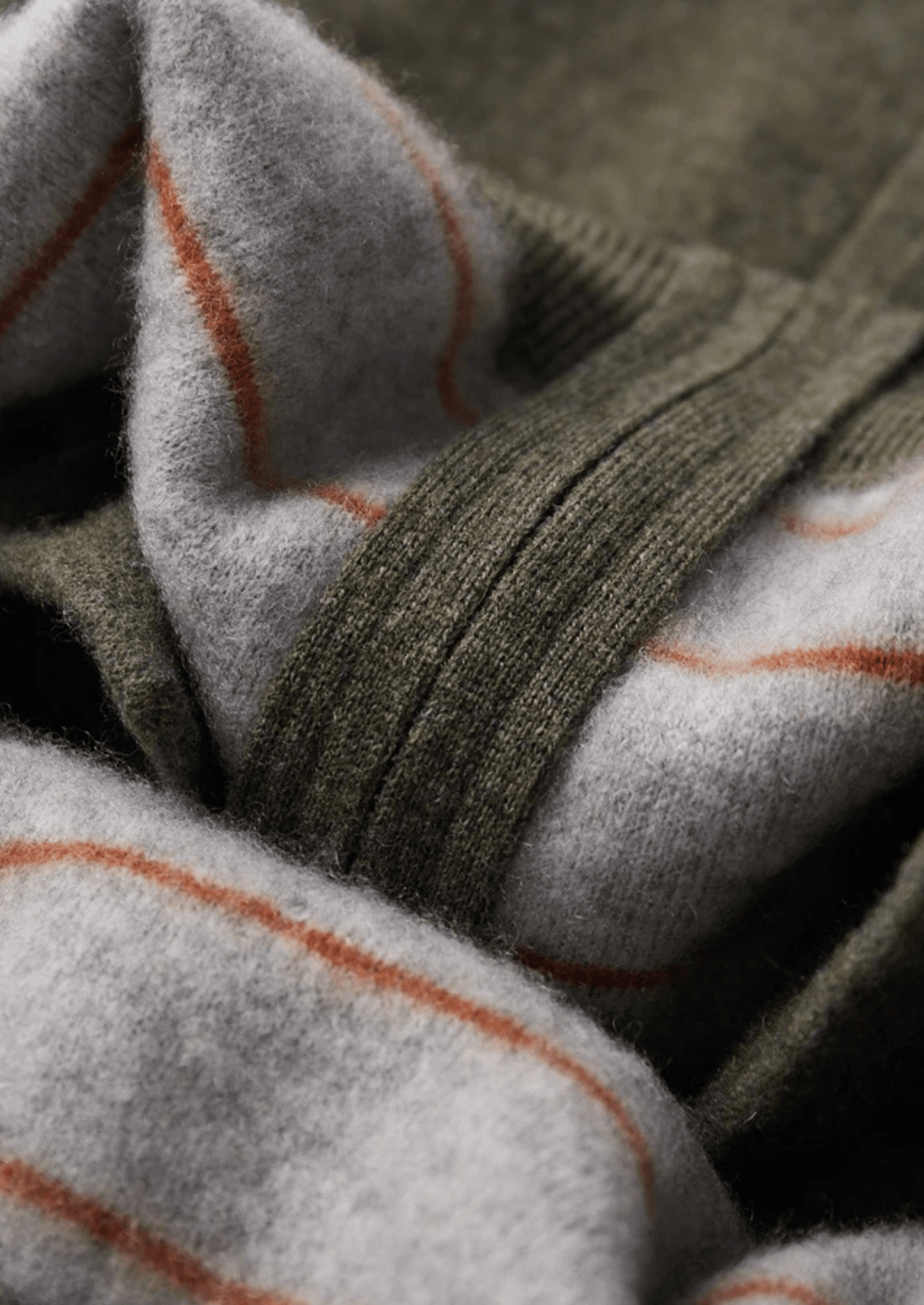 PREMIUM CASHMERE TWO TONE ZIP CARDIGAN - LORMIER - 