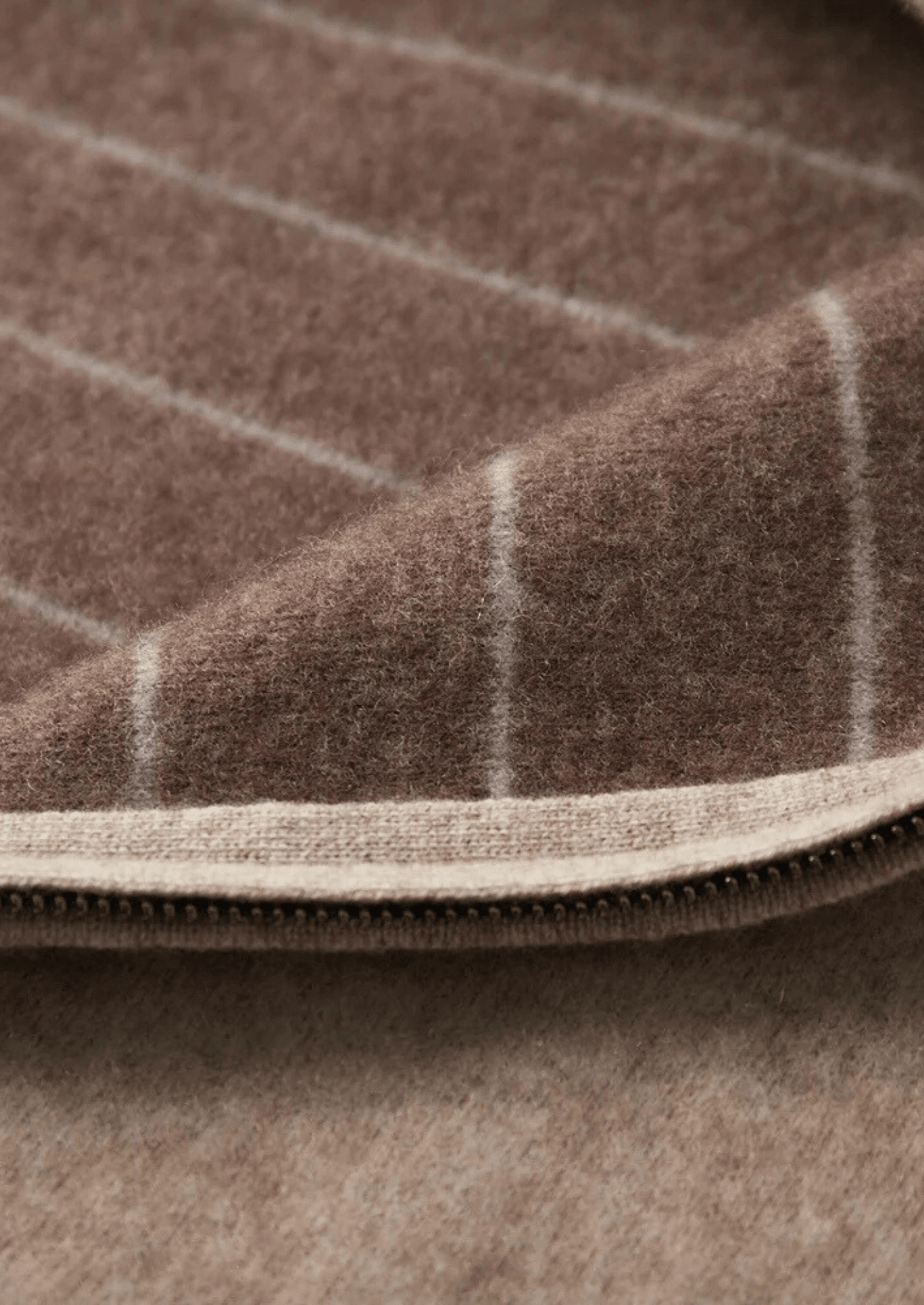 PREMIUM CASHMERE TWO TONE ZIP CARDIGAN - LORMIER - 