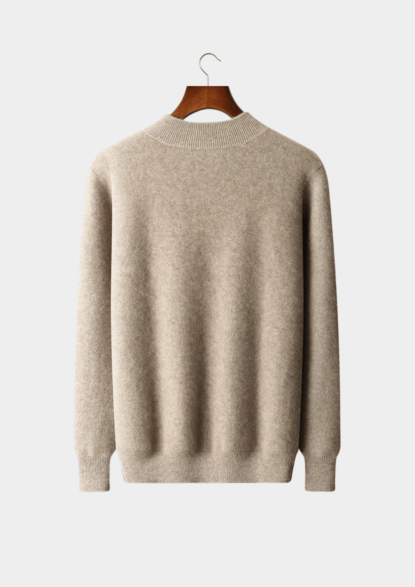 PREMIUM CASHMERE TWO TONE ZIP CARDIGAN - LORMIER - 