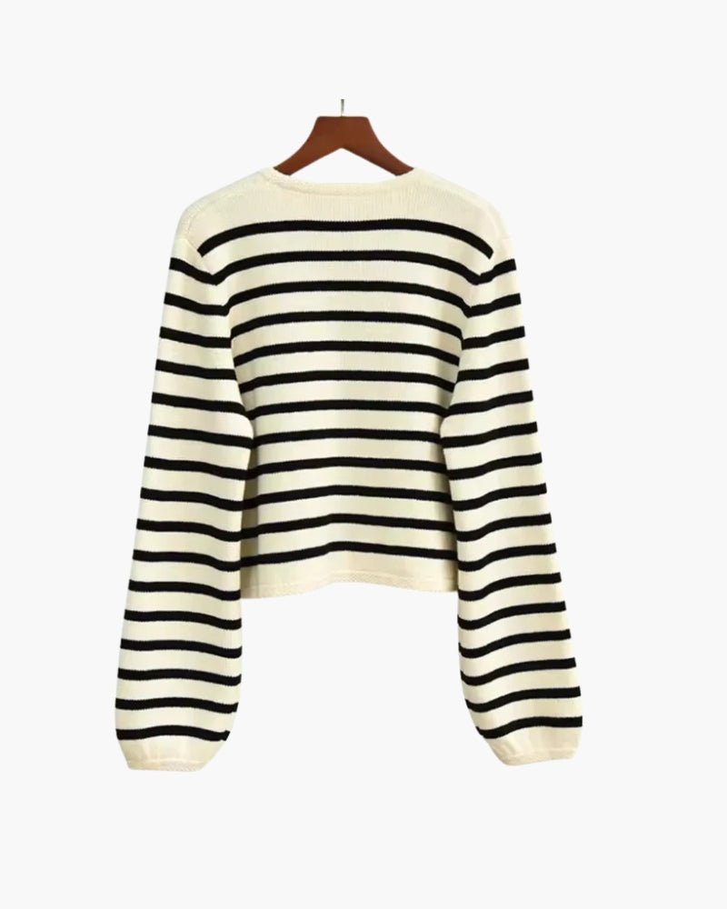 PREMIUM STRIPED WOOL VEST - LORMIER - 