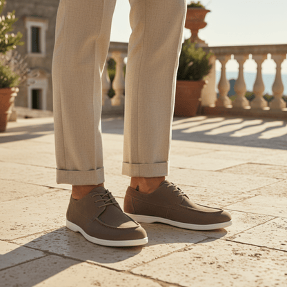 PREMIUM SUEDE LACE SHOES - LORMIER - 