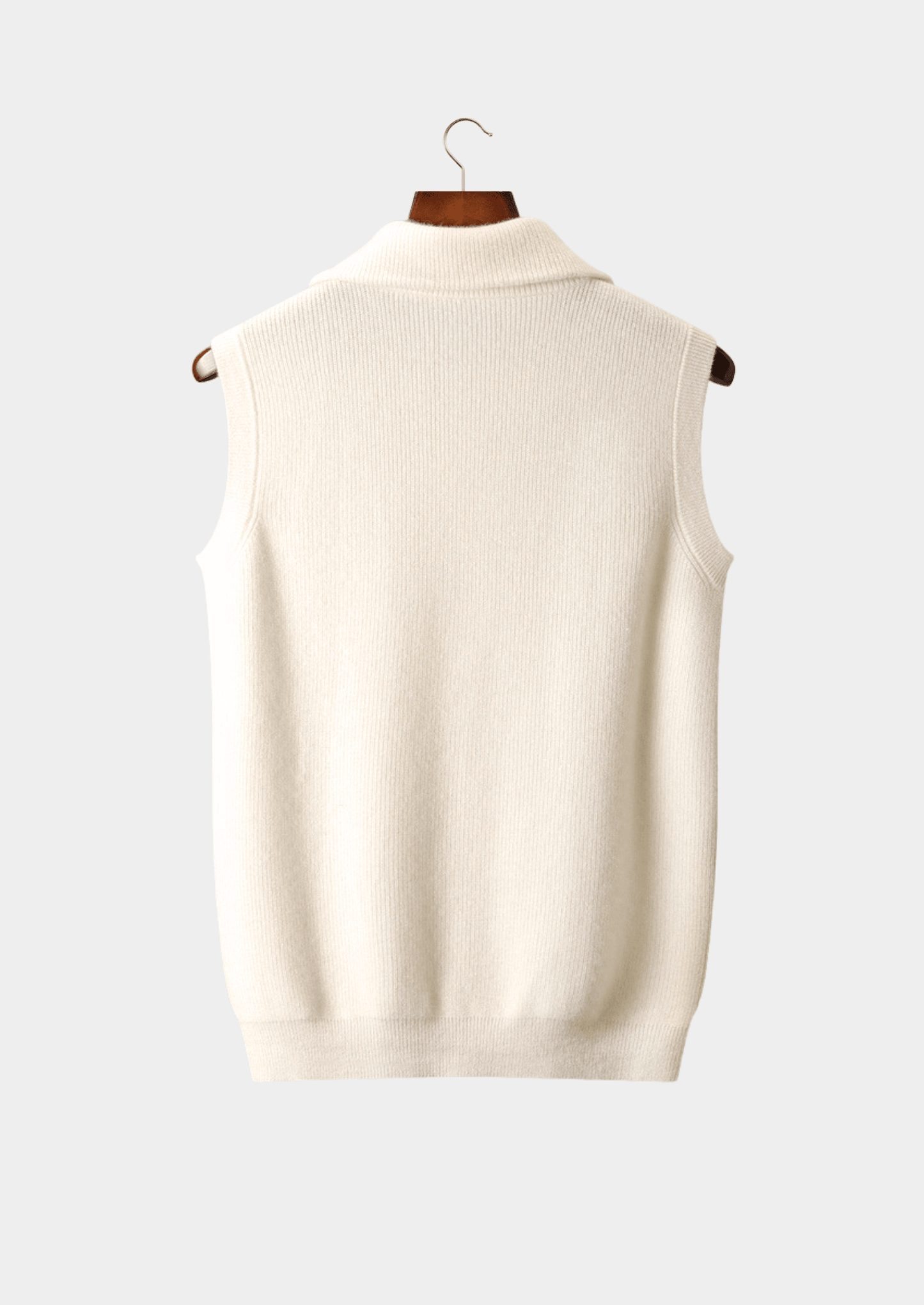 PURE CASHMERE BODY WARMER VEST - LORMIER - 