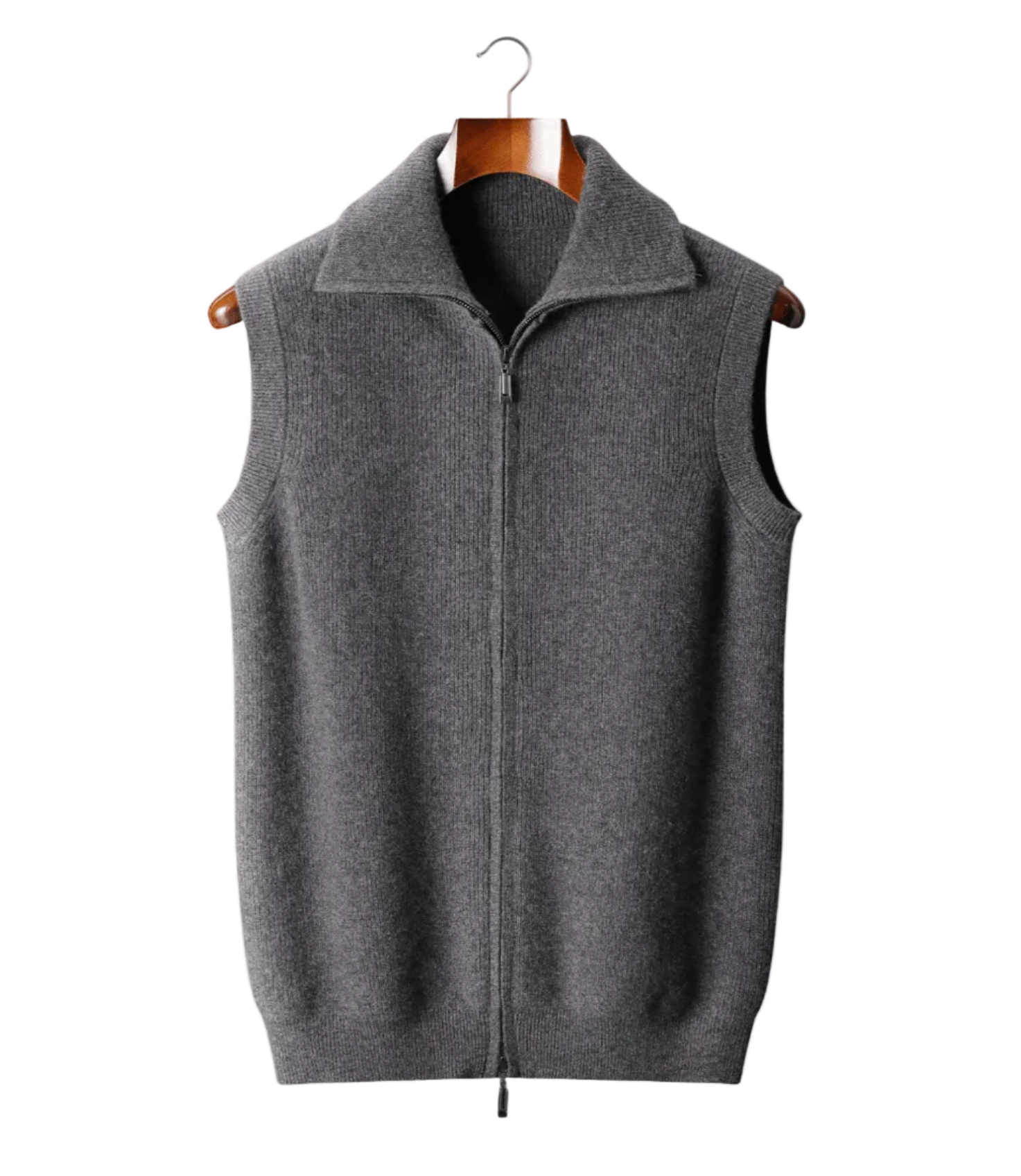 PURE CASHMERE BODY WARMER VEST - LORMIER - 