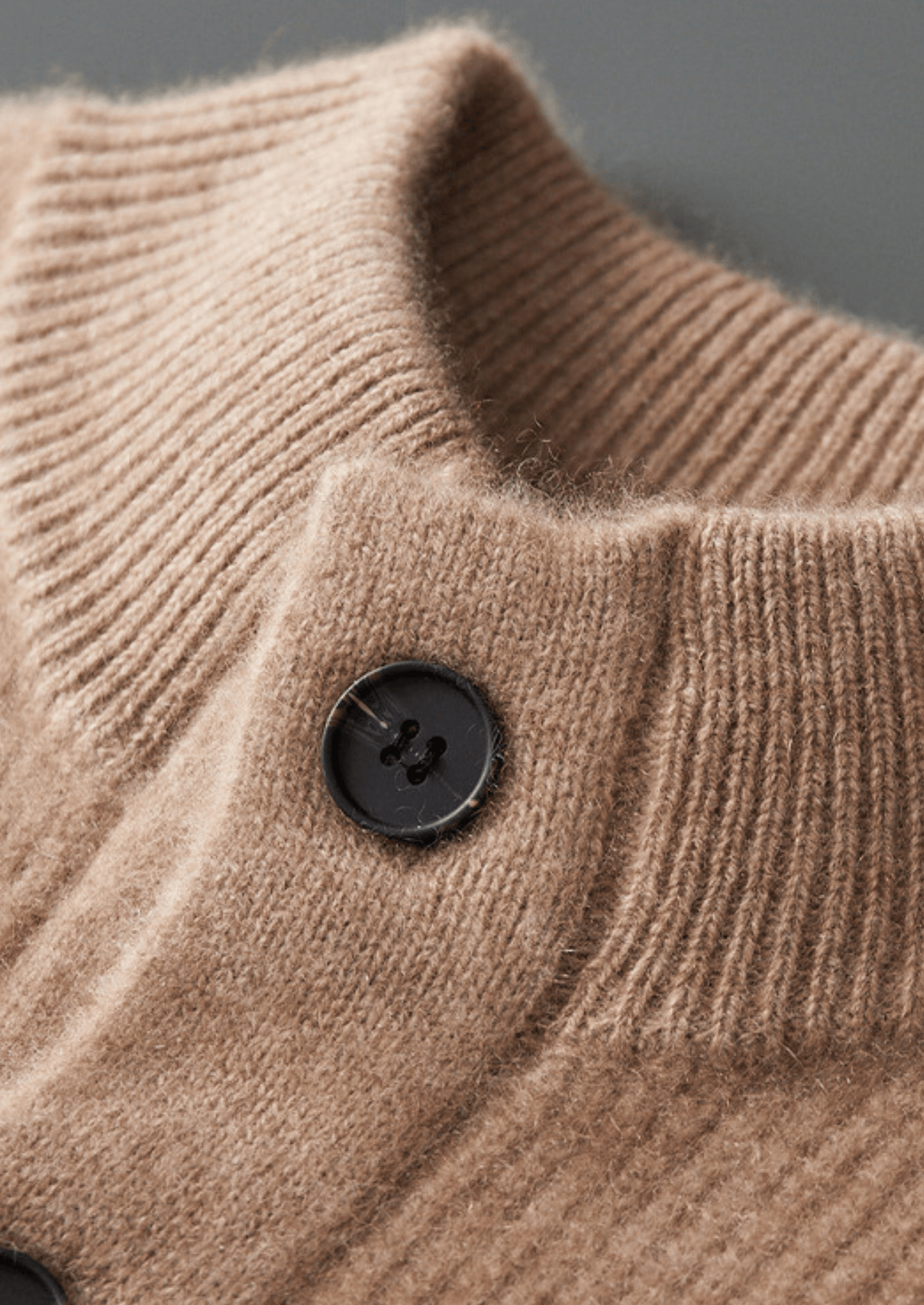 PURE CASHMERE BUTTON OVERSHIRT - LORMIER - 