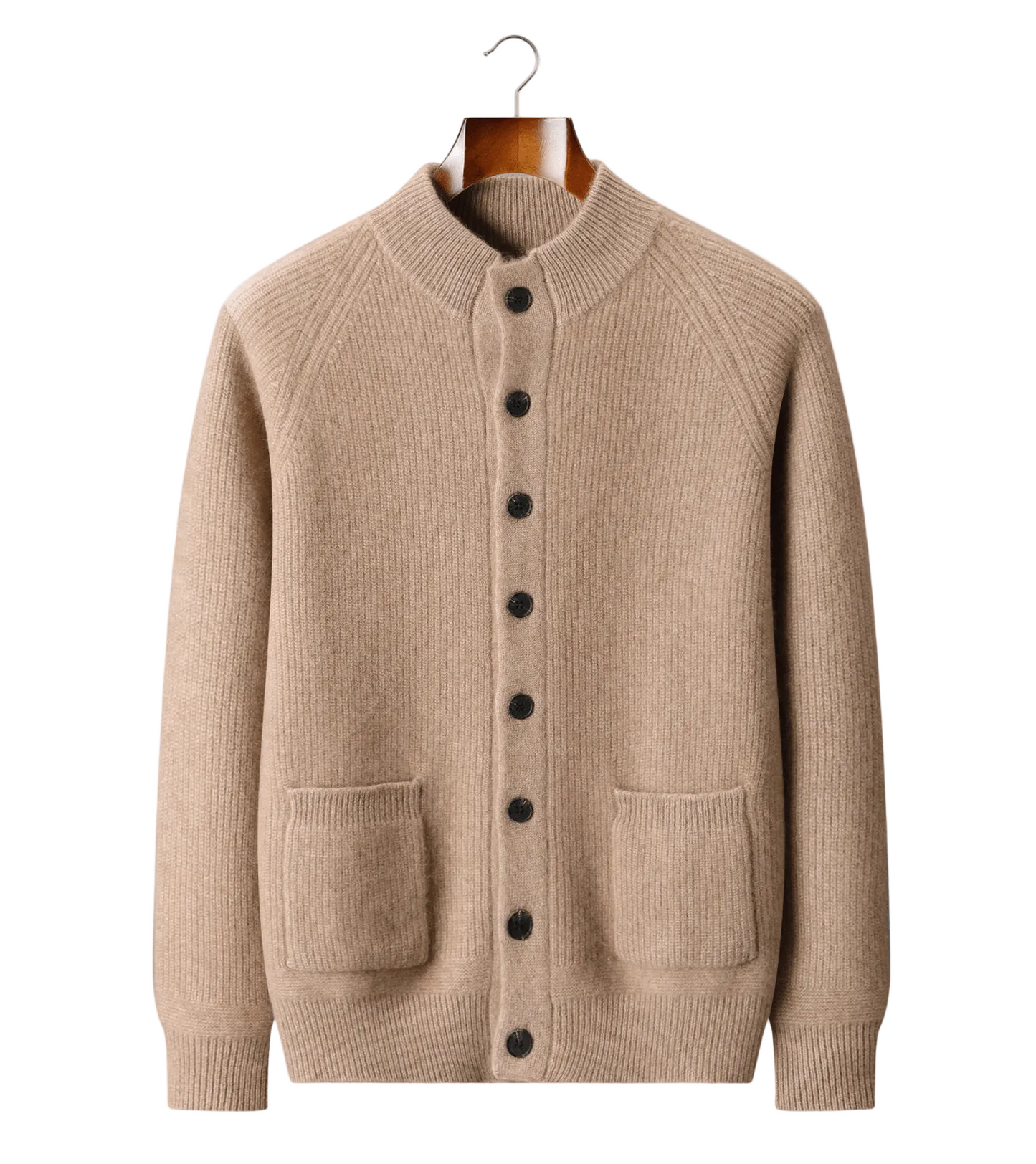 PURE CASHMERE BUTTON OVERSHIRT - LORMIER - 