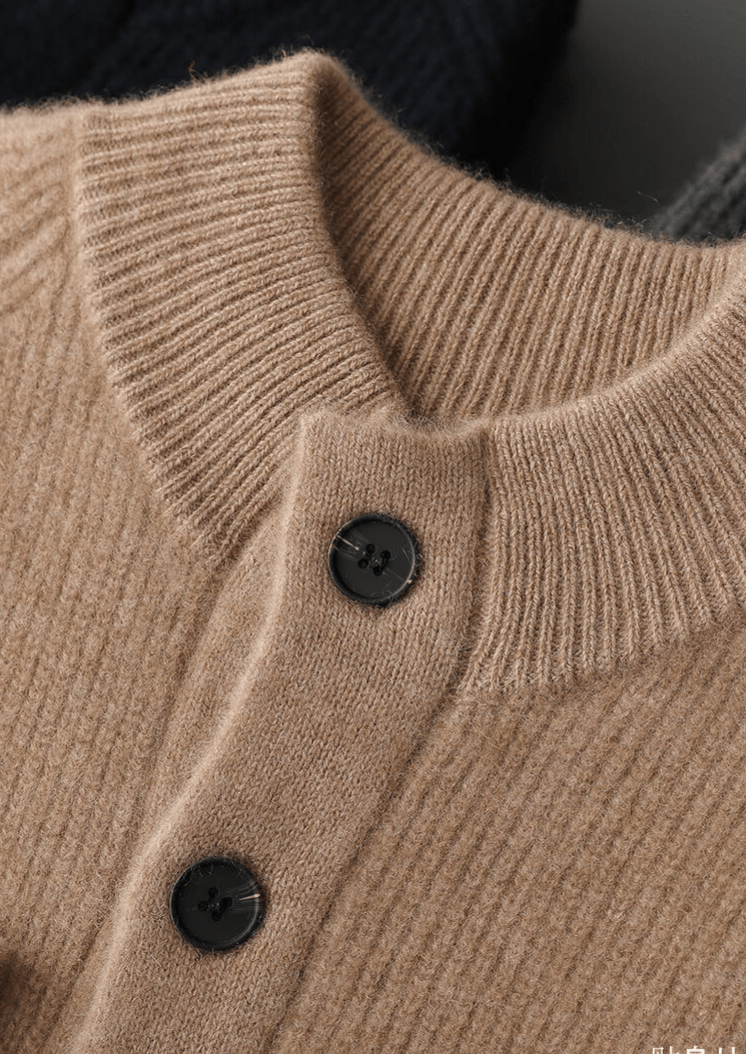 PURE CASHMERE BUTTON OVERSHIRT - LORMIER - 