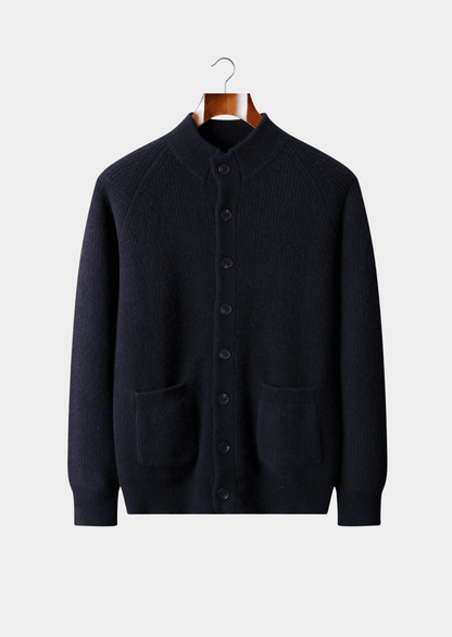 PURE CASHMERE BUTTON OVERSHIRT - LORMIER - 