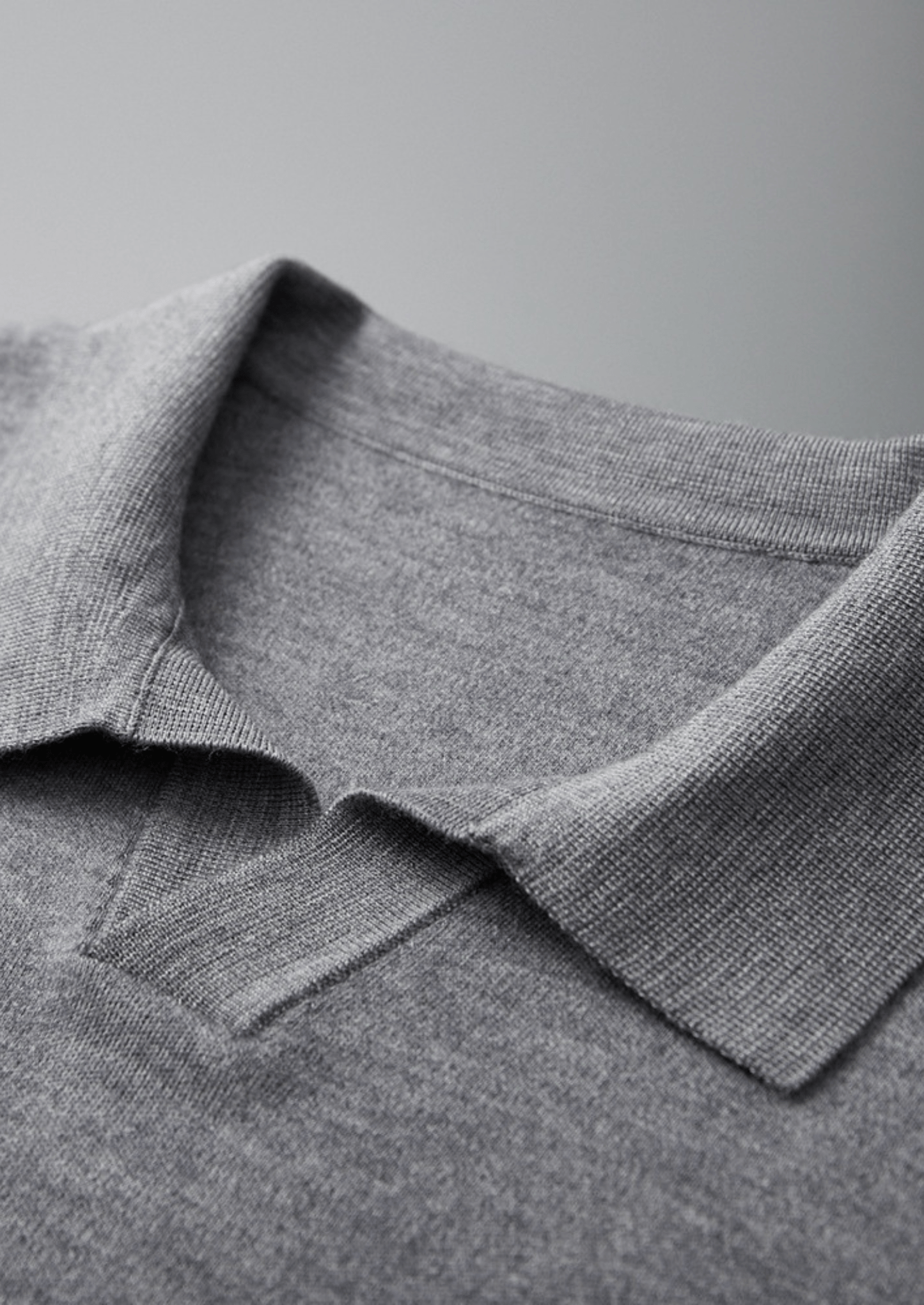 PURE CASHMERE BUTTONLESS SWEATER POLO - LORMIER - 